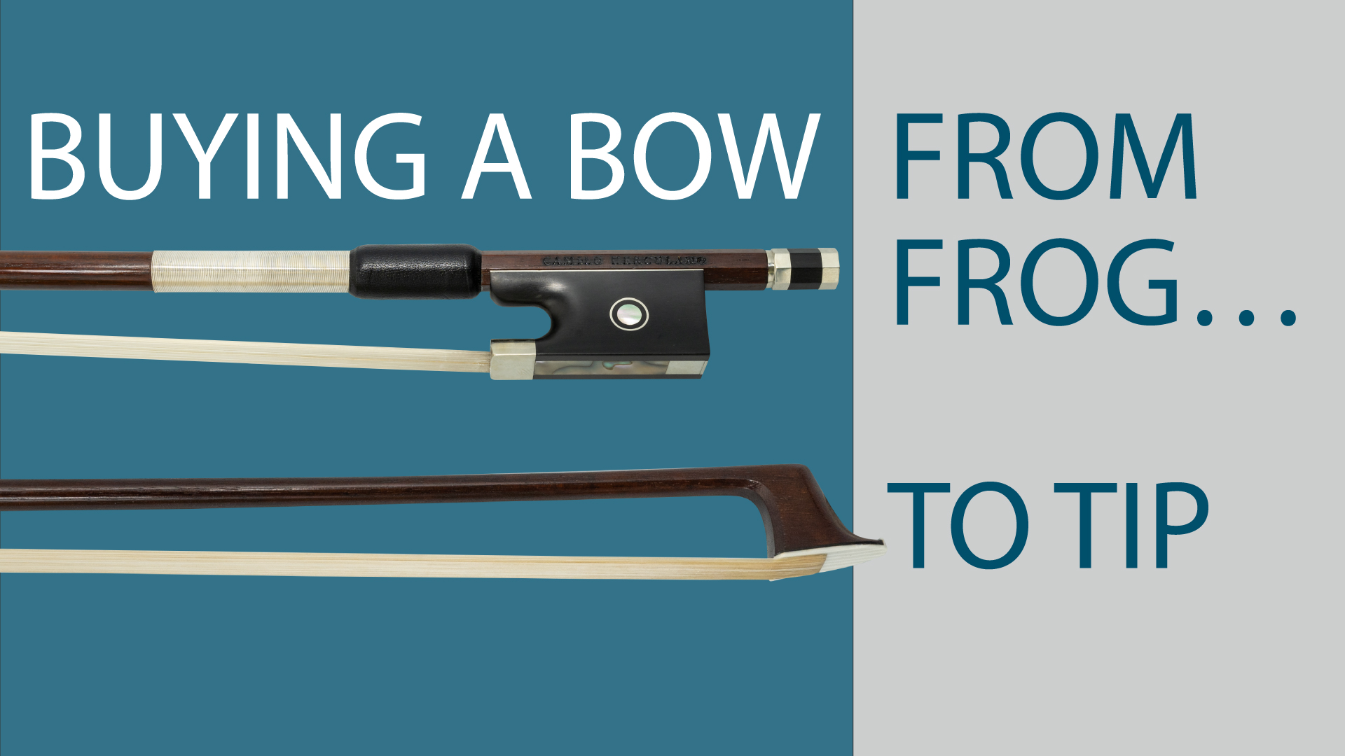 From Frog to Tip—How to Purchase an Orchestral Bow